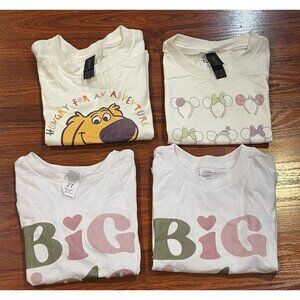 DISNEY LOT OF 4 SHIRTS T2